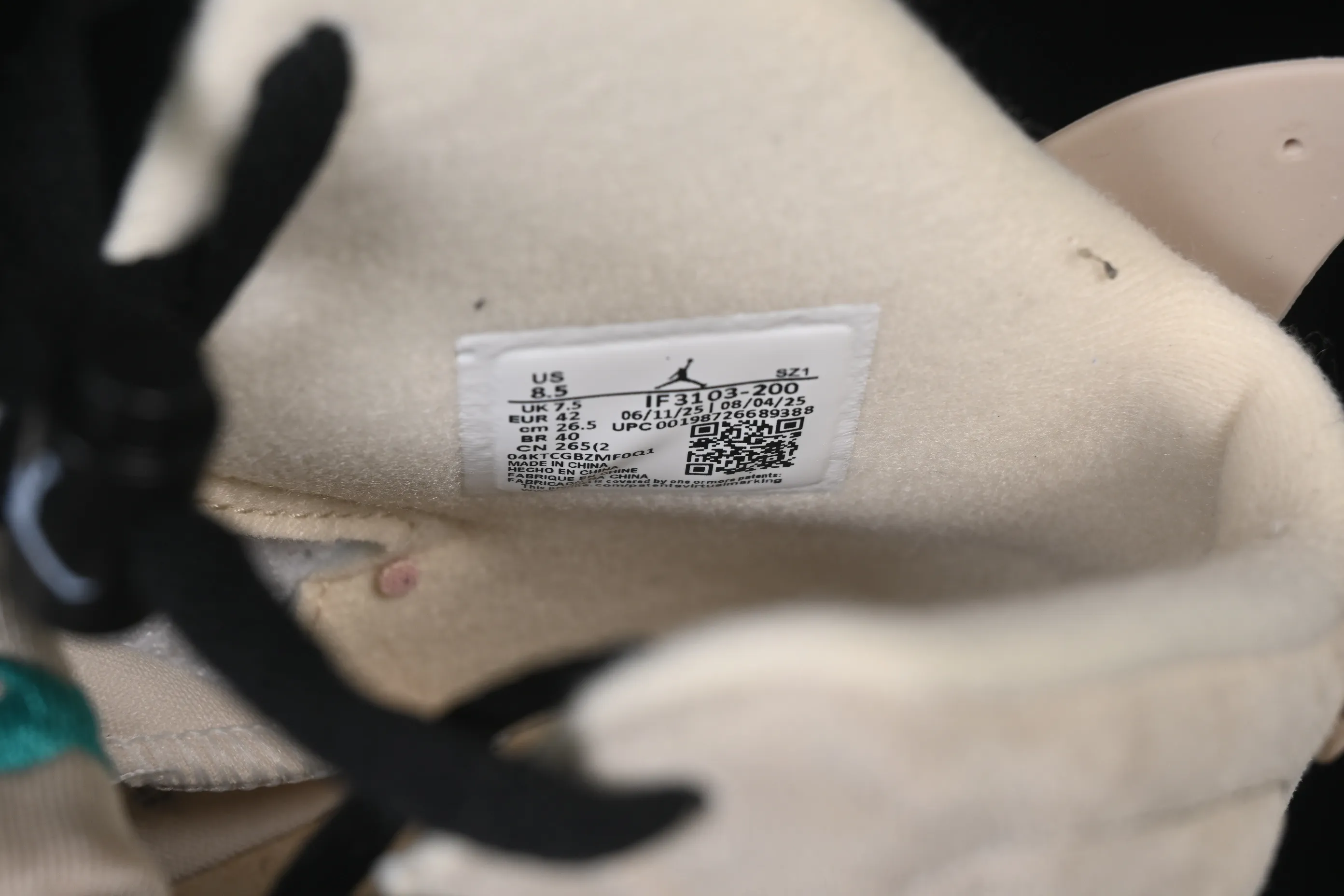 All categories Air Jordan Jordan series basketball shoes Air Jordan 6 A Ma Maniére x Air Jordan 6 Retro "Sail" AJ6 Joe 6 joint model Khaki IF3103-100
